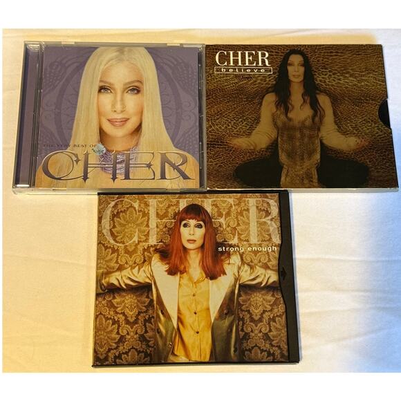 Cher 3 CD Bundle - Strong Enough, Believe & The Very Best of Cher - Picture 1 of 13